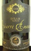 VINITRIO Reserve Amancia SYRAH 2004 (half)