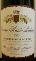 Chateau Haut-Baboeuf 2003