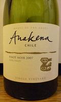 Anakena PINOT NOIR 2007 SINGLE VINEYARD