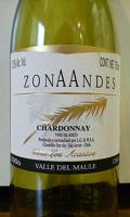 ZONNA ANDES CHARDONNAY 2006