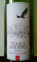 TOQUI ANDINO Cabernet Sauvignon 2007