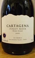 CARTAGENA PINOT NOIR Estate Grown 2005