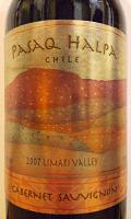 PASAQ HALPA CABERNET SAUVIGNON 2007