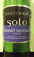 KRESSMANN Solo CABERNET SAUVIGNON 2007