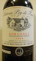 Chateau Pey de Faure 2004